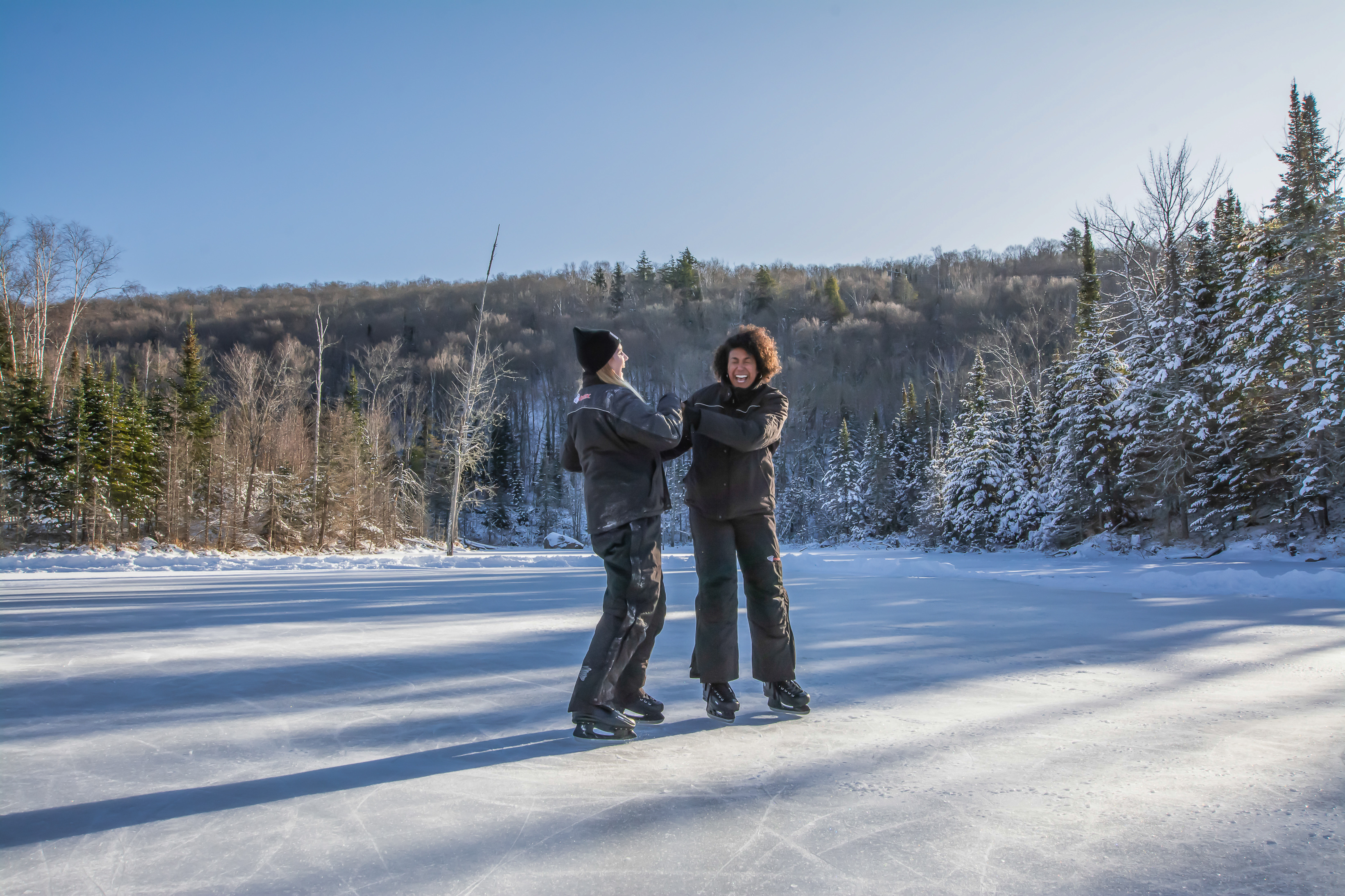 Ice Skating in Mont Tremblant by Action Tremblant